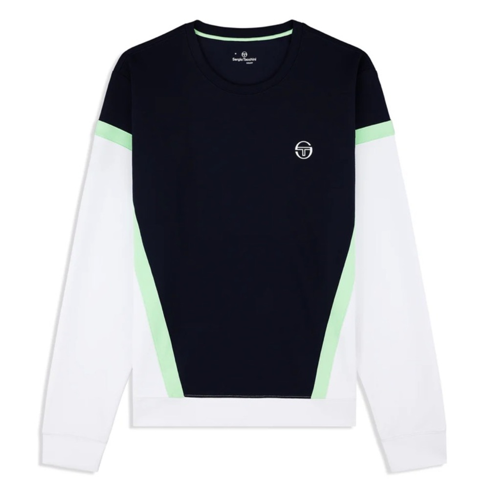 Sergio Tacchini Pagia Crewneck- Maritime Blue